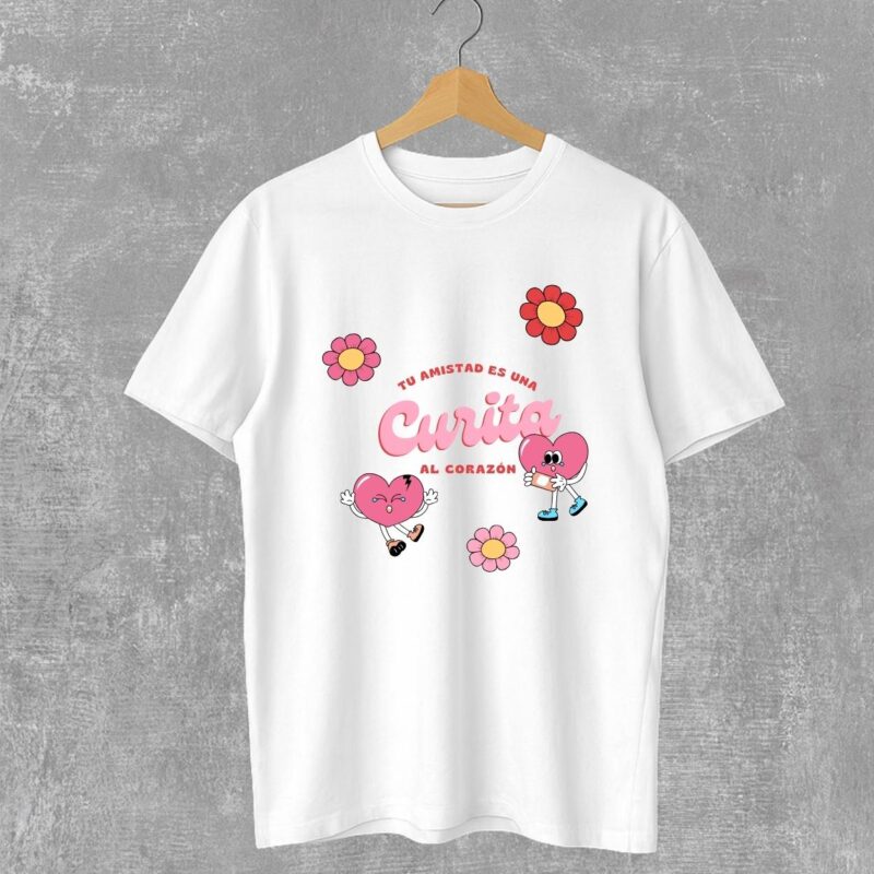Playera tu amistad es una curita