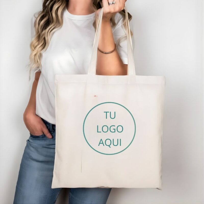 Totebag con logo 30x 45cm mayoreo